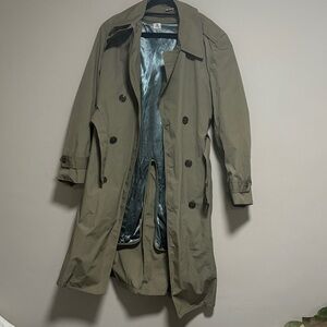 Men's Classic Khaki Trench Coat